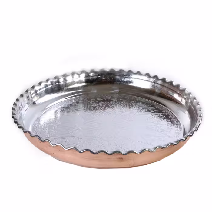 سینی مسی طرح گود قطر 21 سانتیمتر ZH91