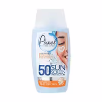 ضد آفتاب فلوئید بی رنگ پیکسل SPF  50 مناسب پوست خشک تا نرمال و حساس