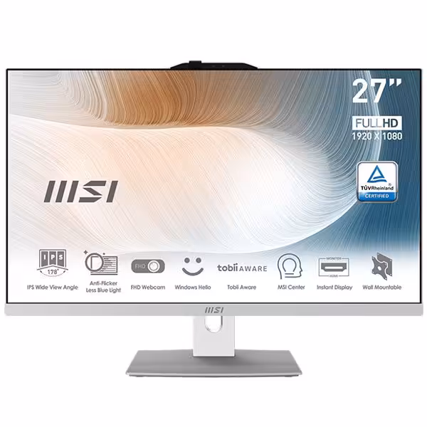 کامپیوتر همه کاره 27 اینچی ام اس آی مدل AM272P 12M W I7 16GB 500GB