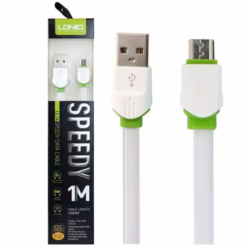 کابل تبدیل USB به Micro USB الدینیو مدل LS-34 طول 1 متر