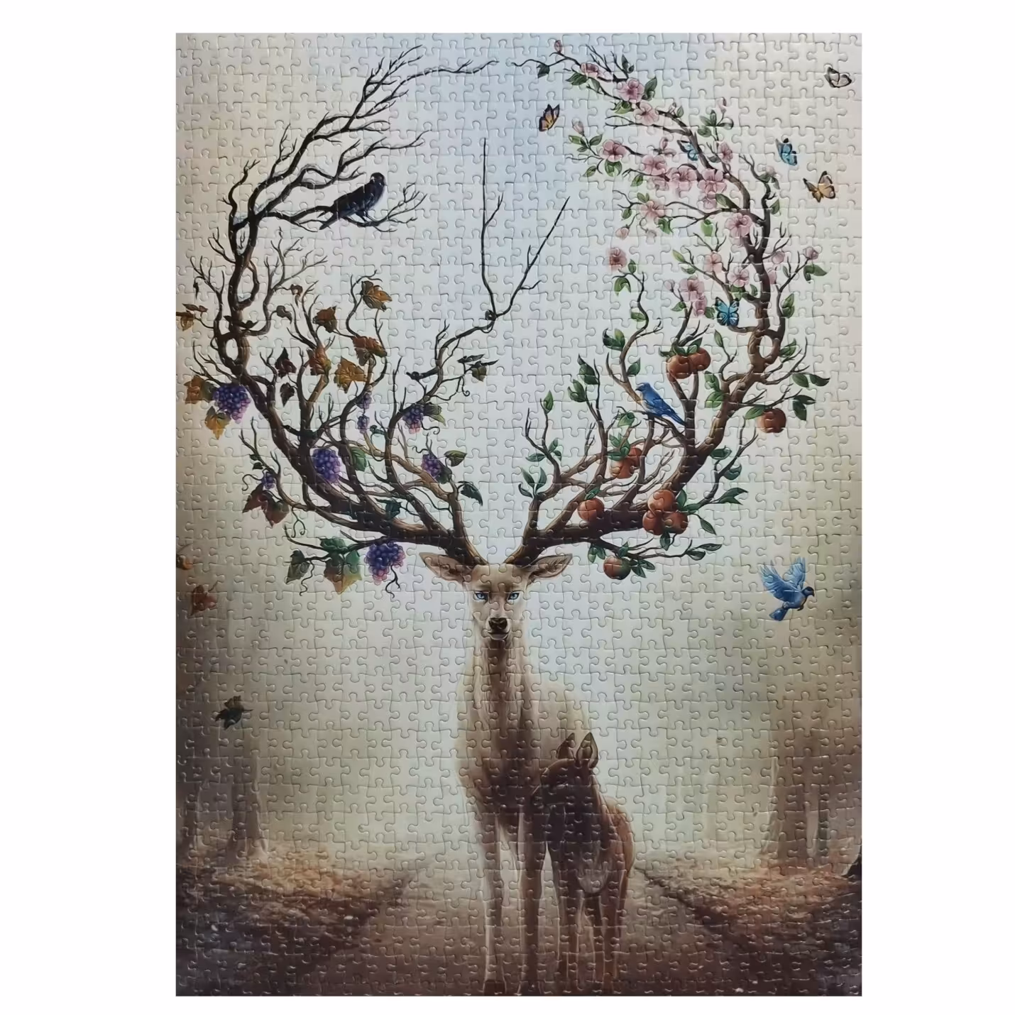 پازل هزار تکه شکوفه گوزن ( آماده و ساخته شده)