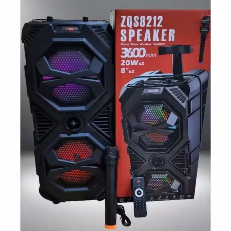 اسپیکر بلوتوثی شارژی چمدانی برند ZQS8212