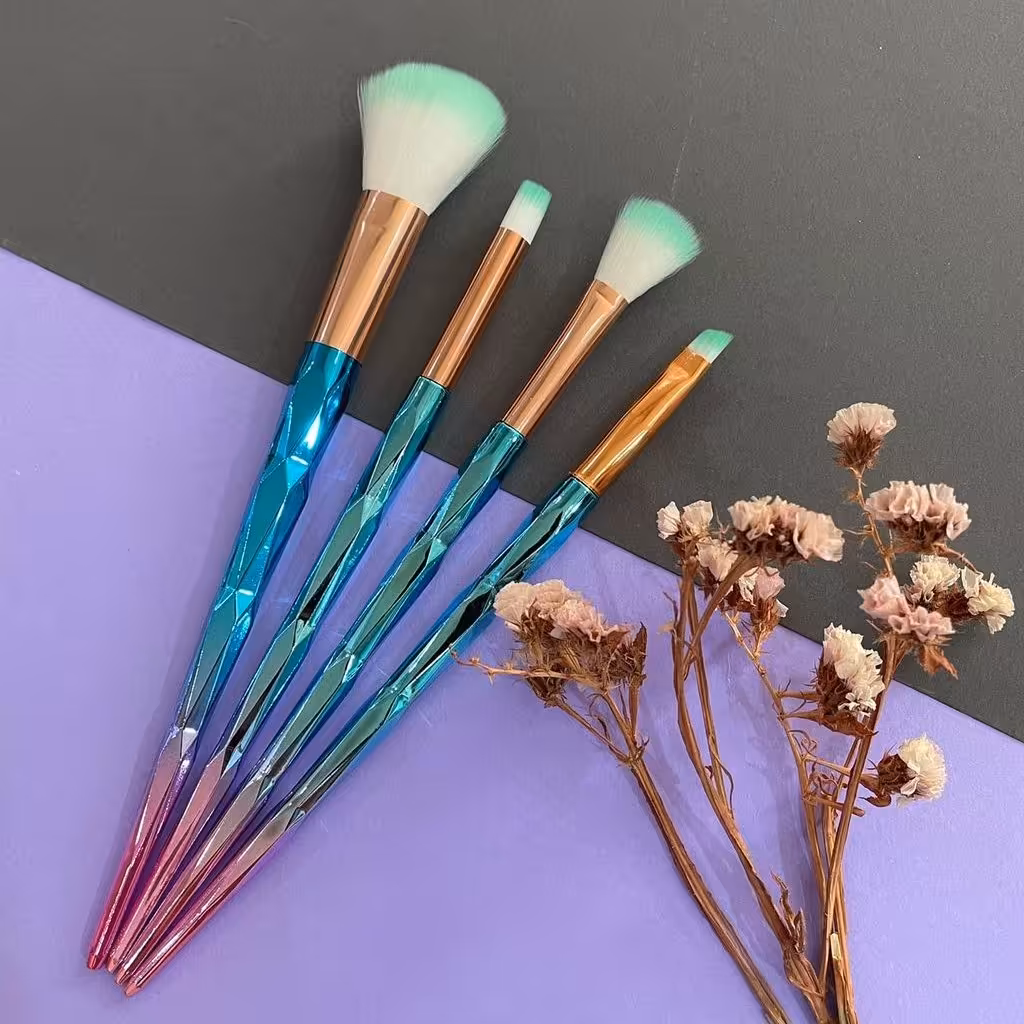 براش چهار تکه دسته الماسی رنگیی