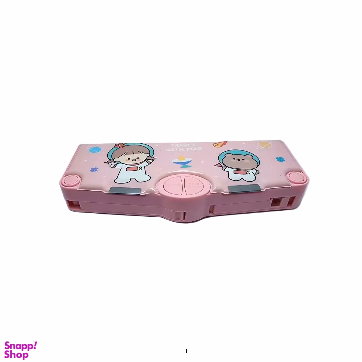 جامدادی کتابی دکمه ای طرح دختر فضانورد کد KBX-7069D