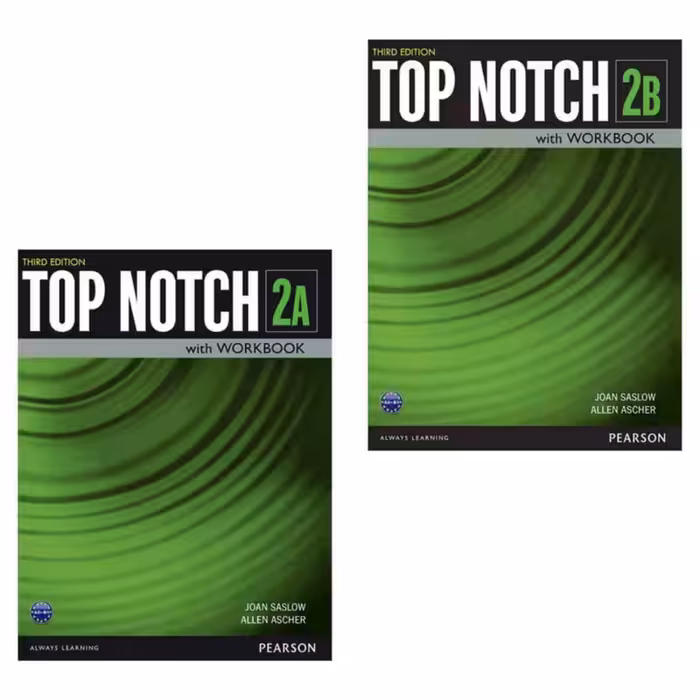 کتاب Top Notch 3rd اثر Joan Saslow and Allen Ascher انتشارات Pearson دوجلدی
