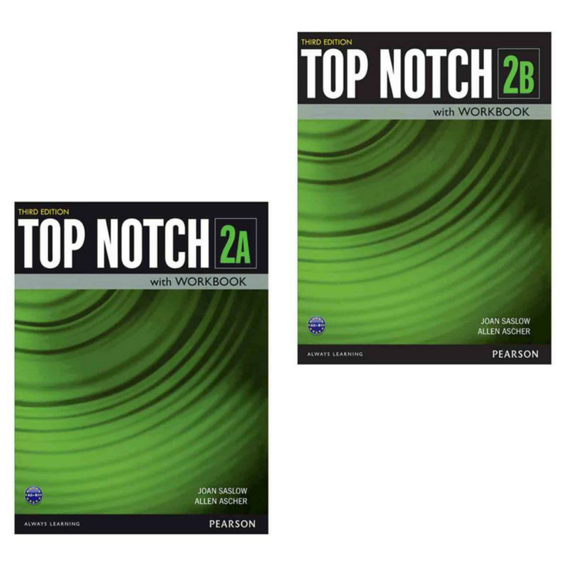 کتاب Top Notch 3rd اثر Joan Saslow and Allen Ascher انتشارات Pearson دوجلدی
