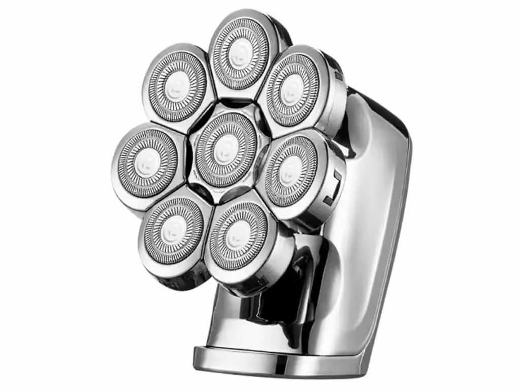 ریش تراش برقی و ماشین اصلاح مخصوص سر  شارژی با 8 تیغه  شناور کمی Kemei Km-1525 Electric Shaver With 8 Floating Head Blades