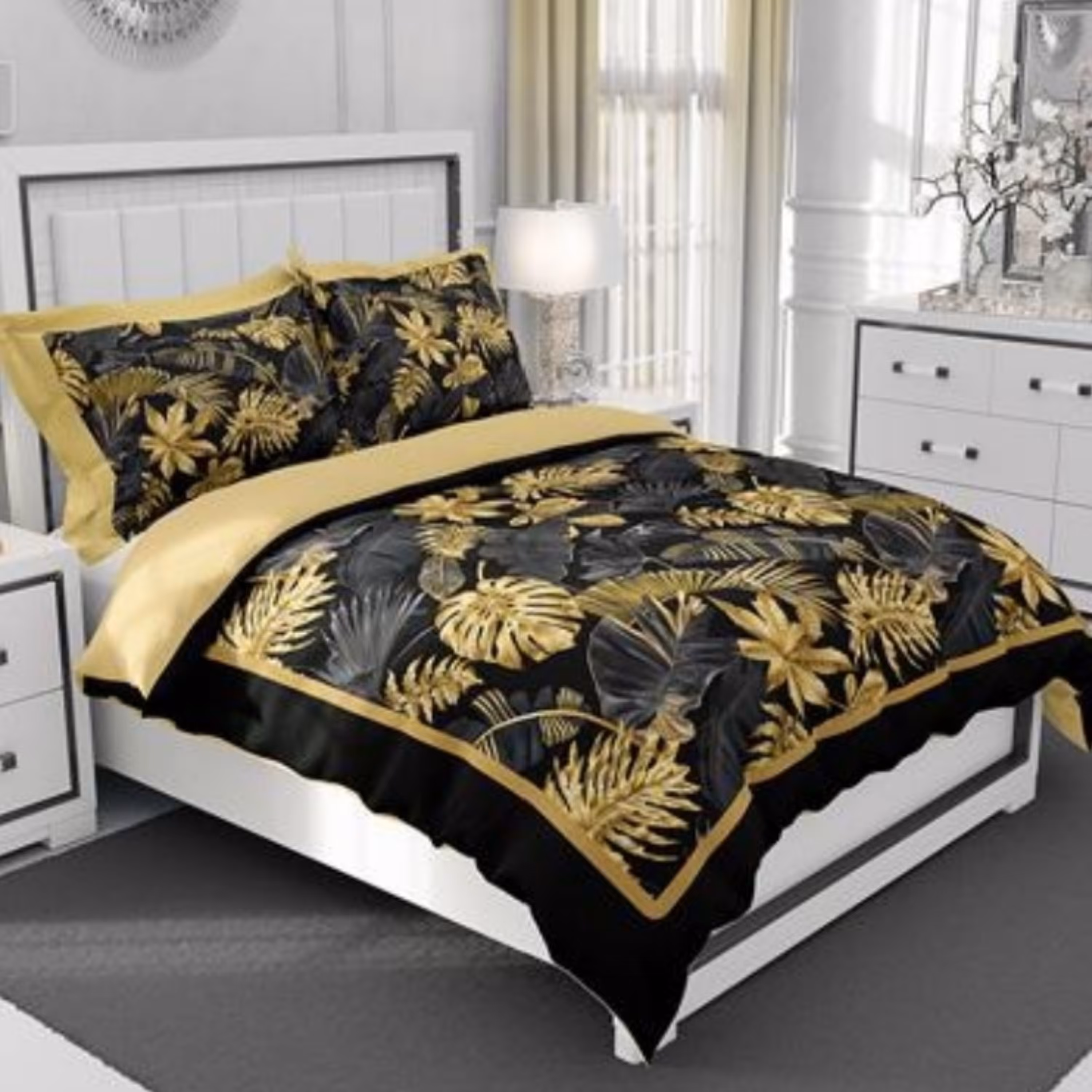 لحاف روتختی دونفره 6تکه میکروتنسل سایزبزرگ مدل SE3037 