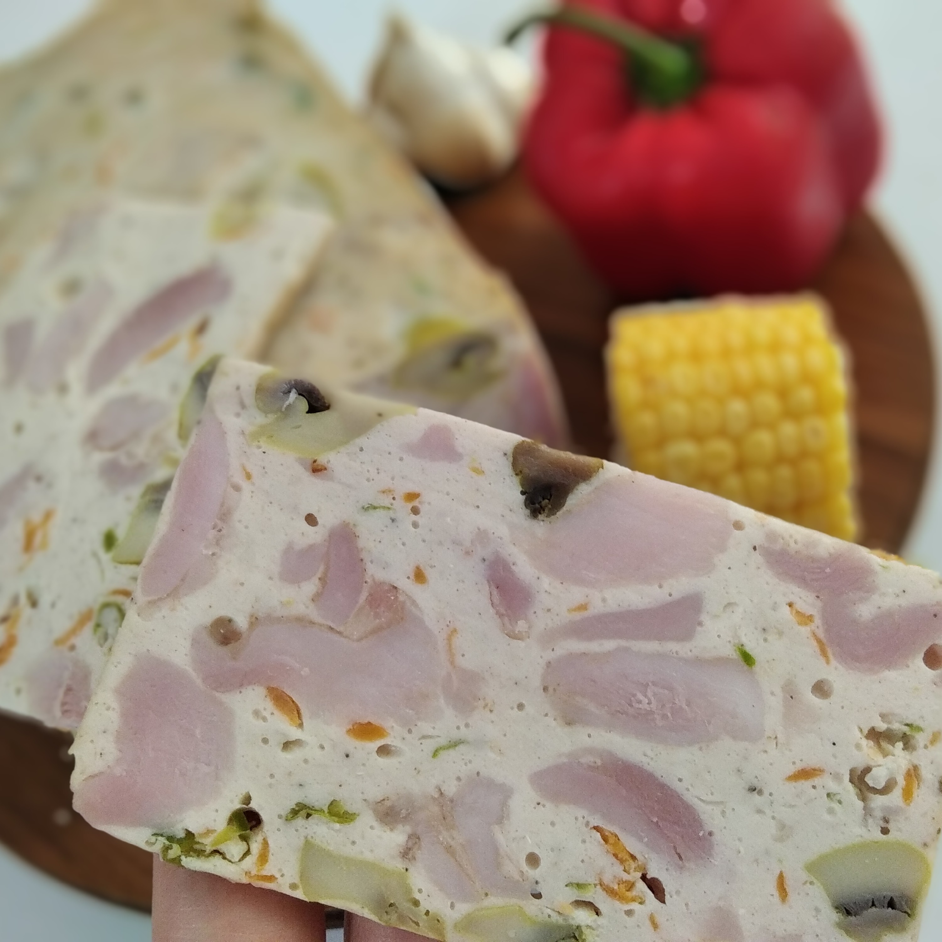 ژامبون مرغ و قارچ خانگی