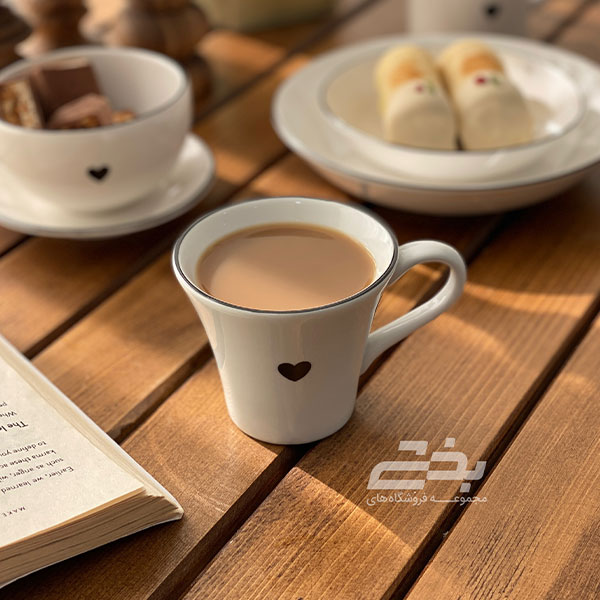 فنجان سناتور تکستدار قلبی