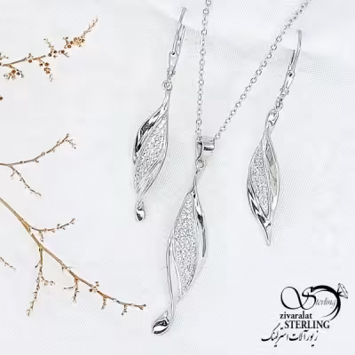 نیمست نقره ایتالیا 925 جواهری کد 11935