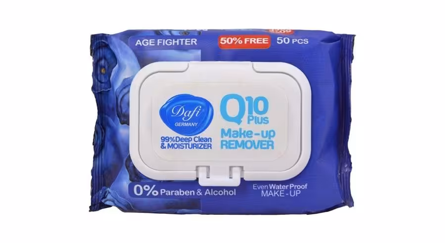 دستمال مرطوب دافی مدل Q10 blueberry بسته 50 عددی