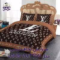 سرویس لحاف لومانا نرسی مدل LOUIS VUITTON یک نفره 4 تکه