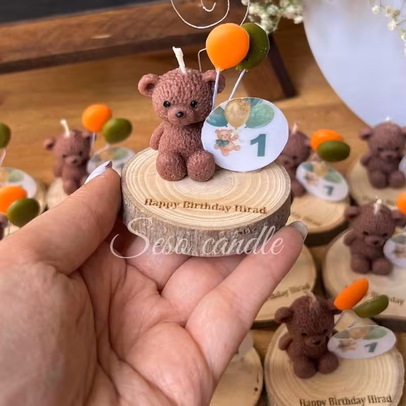 انواع گیفت شمع مراسم تولد عروسی 