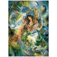 کد 27027 - نخ و نقشه کامپیوتری تابلو فرش عرشیان طرح مینیاتور