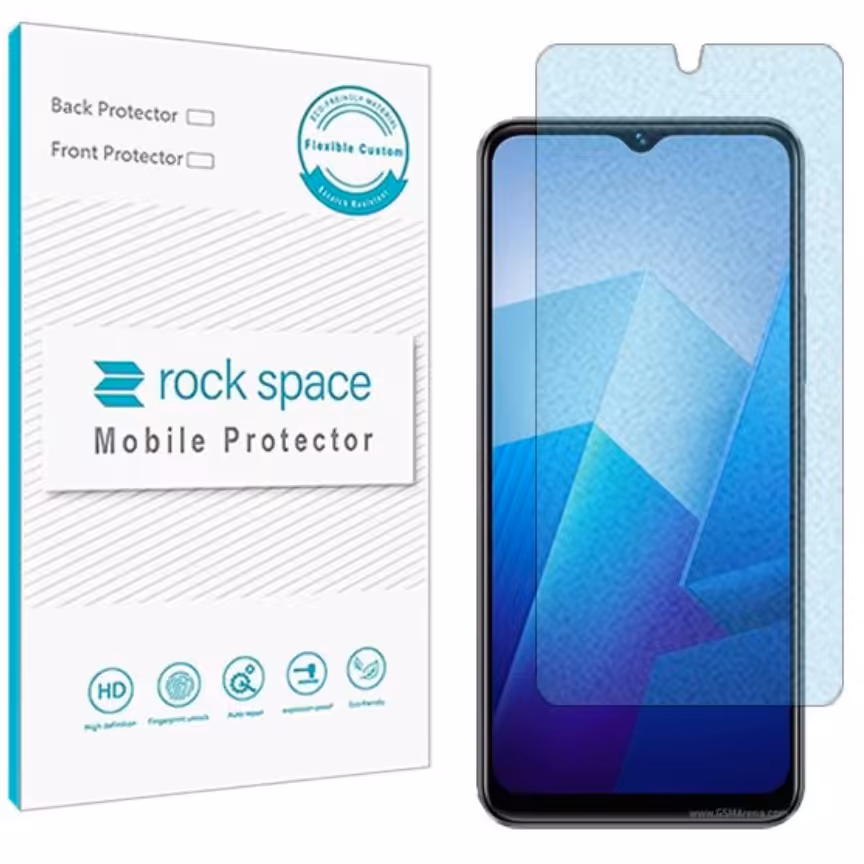  گلس نانو مات بلوکات (ضد اشعه آبی) و ضد ضربه گوشی ویوو iQOO Z7i برند راک اسپیس   