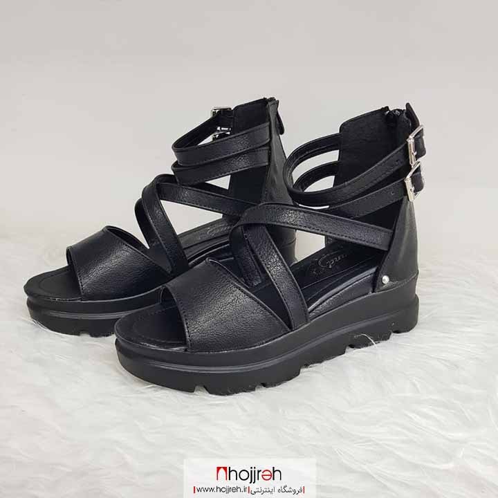 اطلاعات ، قیمت و خرید کفش تابستانه لژدار مشکی دو سگک کد MH413