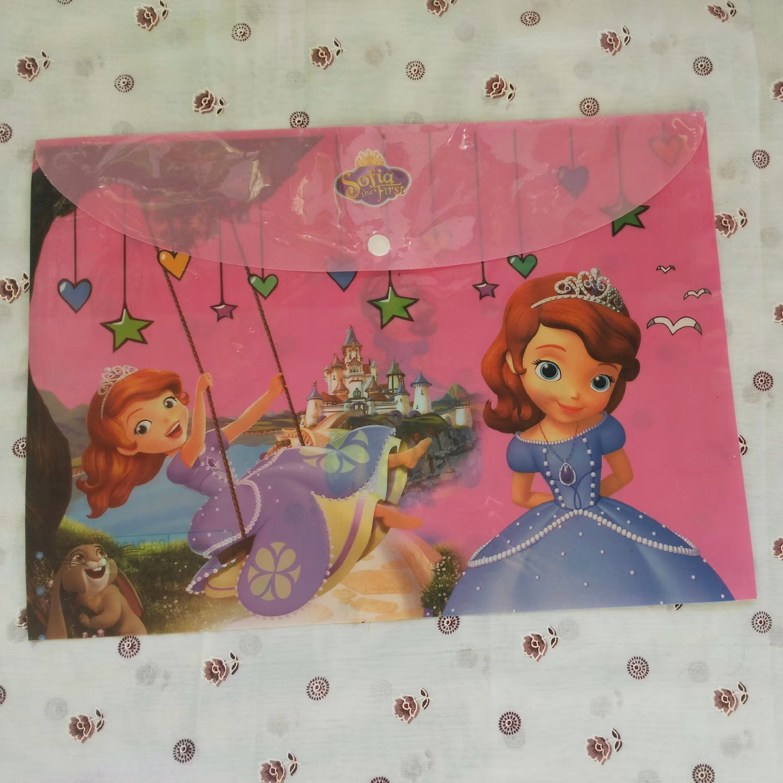 پوشه دکمه دار عروسکی 25*35