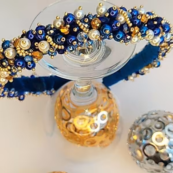 تل دوسانت روکش مخمل کره ای متریال کریستال ومروارید تمام دوخته شده قابل سفارش بارنگ دلخواه شما