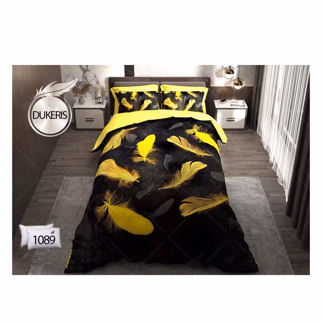 سرویس روتختی دونفره اسپرت 6 تکه شامل یک عدد لحاف و یک عدد ملحفه دور کشدار و چهار عدد رو بالشی 
سایز لحاف 220  در 240 