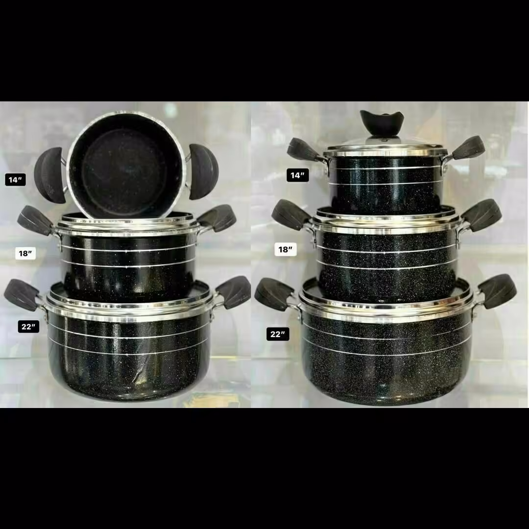 قابلمه  سه تایی گرانیتی کف زنبوری