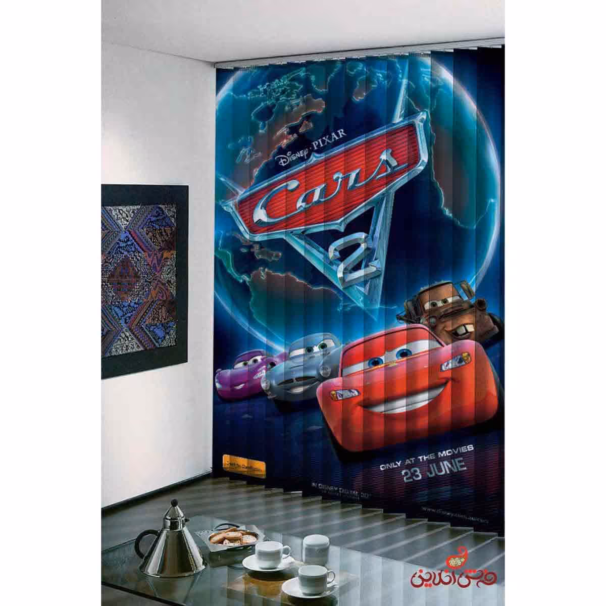 پرده لوردراپه تصویری کودک مک کوئین کد 757