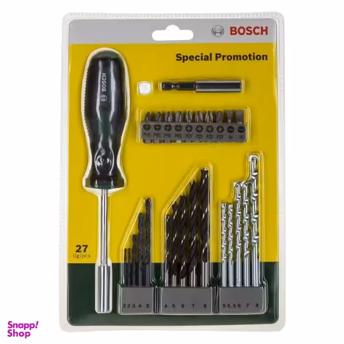مجموعه 27 عددی سر پیچ گوشتی و مته بوش (Bosch) مدل 2607017201
