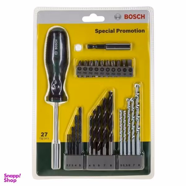 مجموعه 27 عددی سر پیچ گوشتی و مته بوش (Bosch) مدل 2607017201