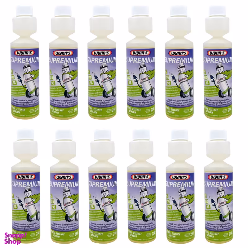 اکتان بوستر و مکمل سوخت وینز مدل سوپرمیوم حجم 250 میلی لیتر بسته 12 عددی