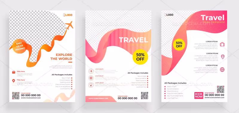 وکتور بنر کسب و کار رنگی | گرافیک با طعم تربچه