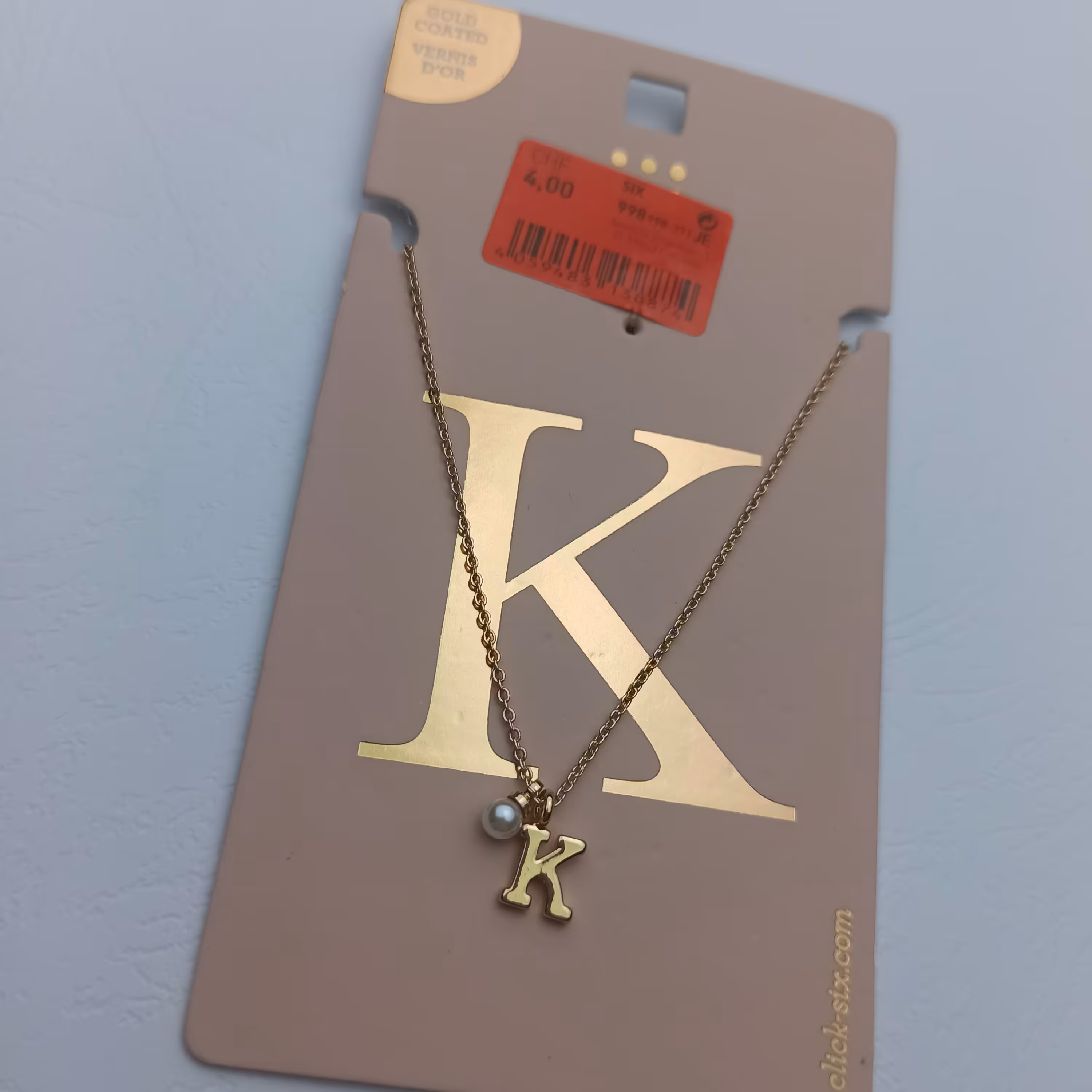 گردنبند حروف  حرف K