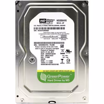 هارد اینترنال 320گیگ وسترن دیجیتال با گارانتی