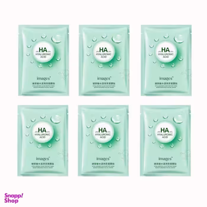 ماسک صورت ایمجز (Images) مدل هیالورونیک حجم 25 میلی‌لیتر مجموعه 6 عددی