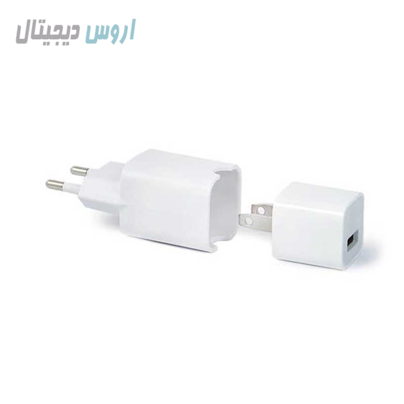 تبدیل دوشاخه برق شارژر آیفون 2 به 2