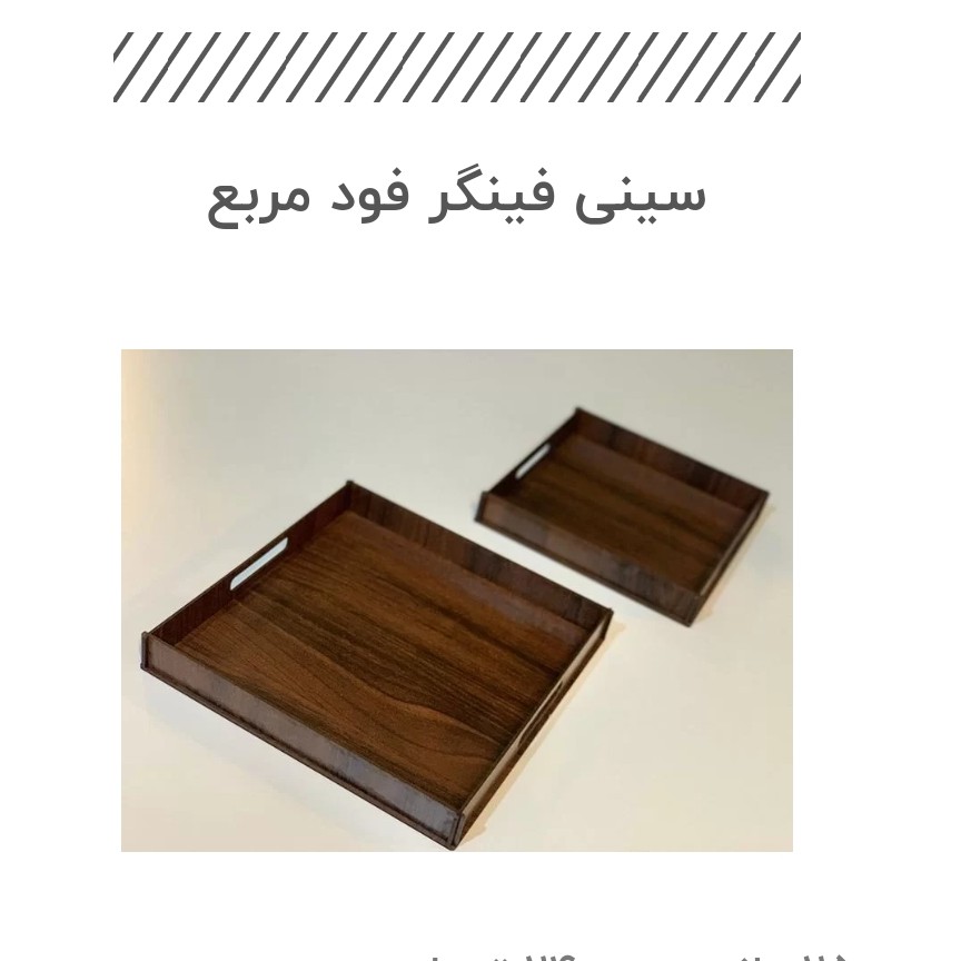 سینی فینگر فود 30در30 مربع