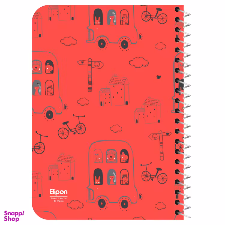 دفتر 40 برگ سیمی الیپون (Elipon) کد 2141306