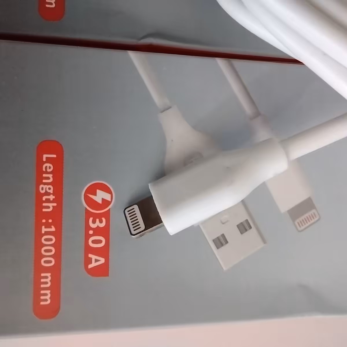 شارژر لایتینگ (ایفون) تمام مس دیتا دار سفید