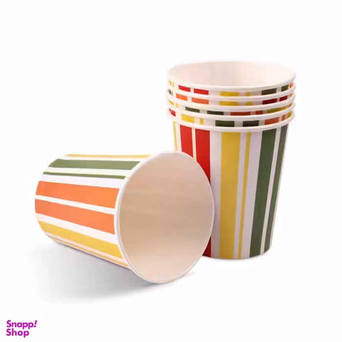 لیوان یکبار مصرف کاغذی مدل 220cc مجموعه 100 عددی