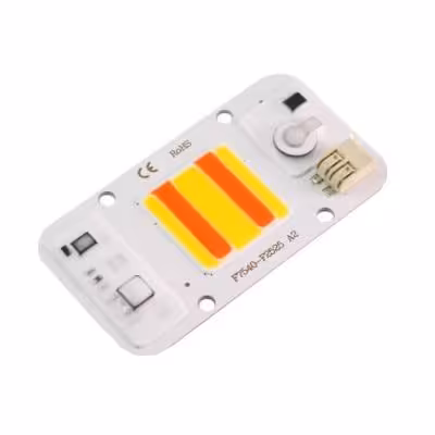 مجموعه 2 عددی LED COB آفتابی - فول اسپکتروم رشد گیاه 50W 220V سایز 7540 طرح B