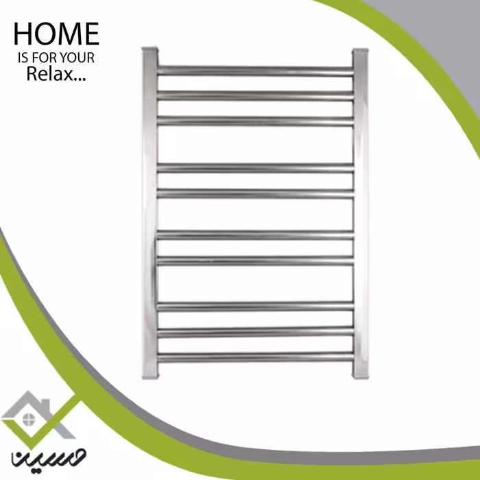 حوله خشک کن رومینا فولادی آبکاری کروم 80 سانتی (هزینه ارسال پس کرایه است)