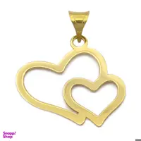 آویز گردنبند طلا 18 عیار زنانه کاپانی مدل قلب کد KP015