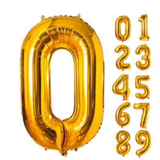 بادکنک فویلی 32اینچ بسته 10تایی همه رنگ وهمه اعداد