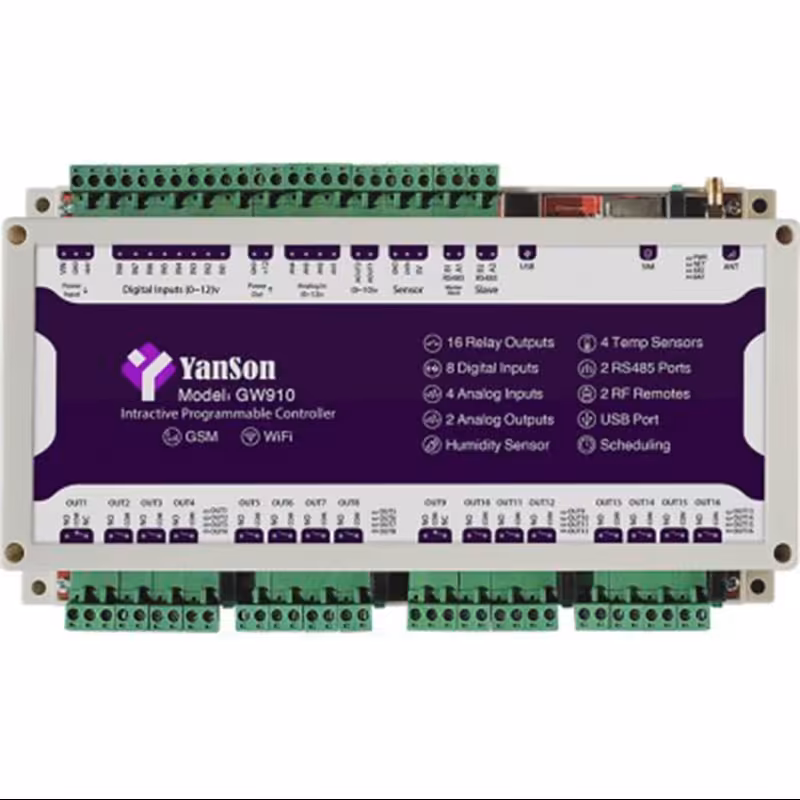 کنترل پیامکی و وای فای GW910 ( کنترل از راه دور و از طریق موبایل )