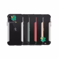 قاب HUANMIN گوشی ایفون Apple iPhone 12 Mini مدل شفاف دور فلزی