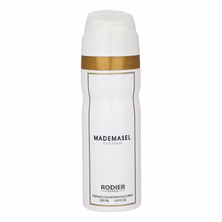 اسپری زنانه رودیر مدل مادمازل MADEMASEL حجم 200 میلی لیتر