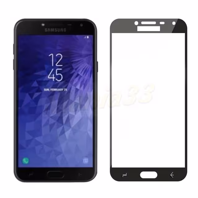 گلس نانو برای سامسونگ J4 2018 فول کاور و تمام چسب