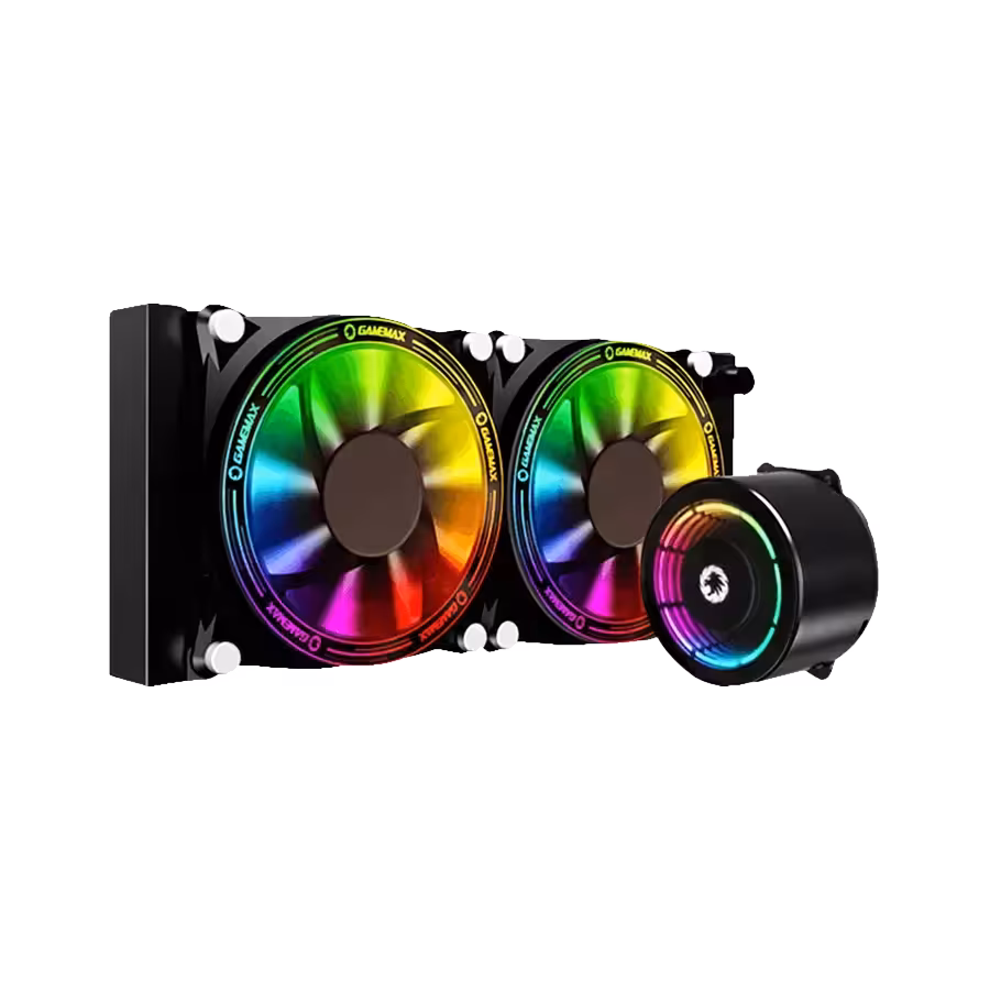 خنک کننده مایع پردازنده گیم مکس Ice Chill 240 Rainbow ARGB