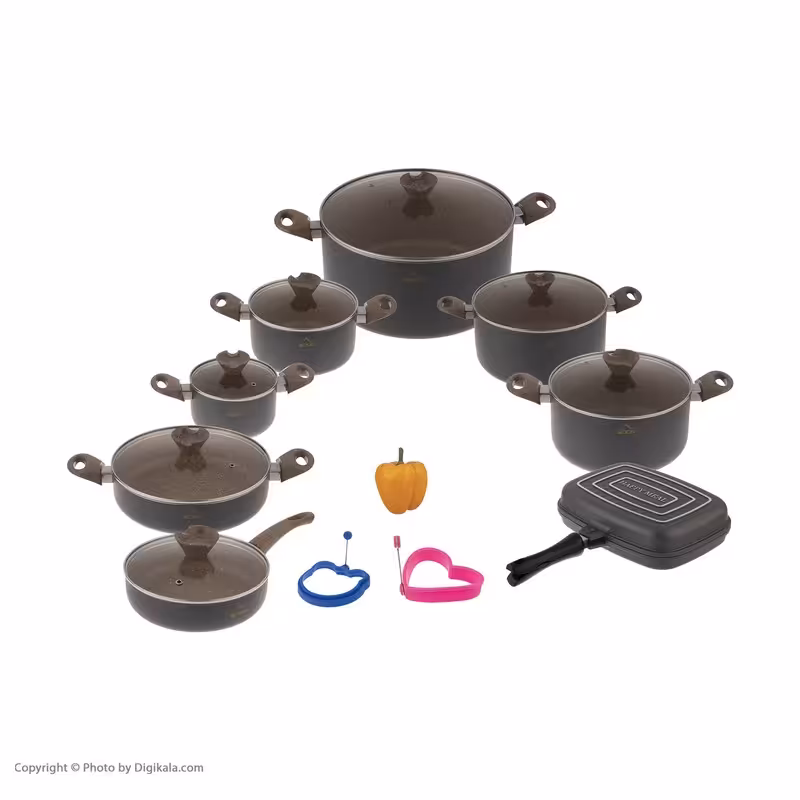سرویس پخت وپز 17 پارچه وون طرح ترک مدل 02