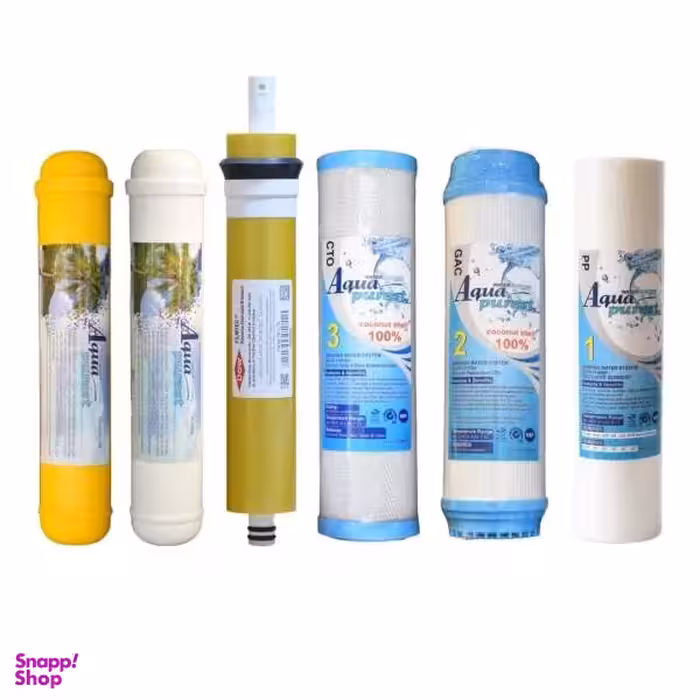فیلتر دستگاه تصفیه کننده آب آکوا پیورست مدل AP-RO GOLD 06 بسته 5 عددی + فیلتر ممبران فیلمتگ مدل DOW