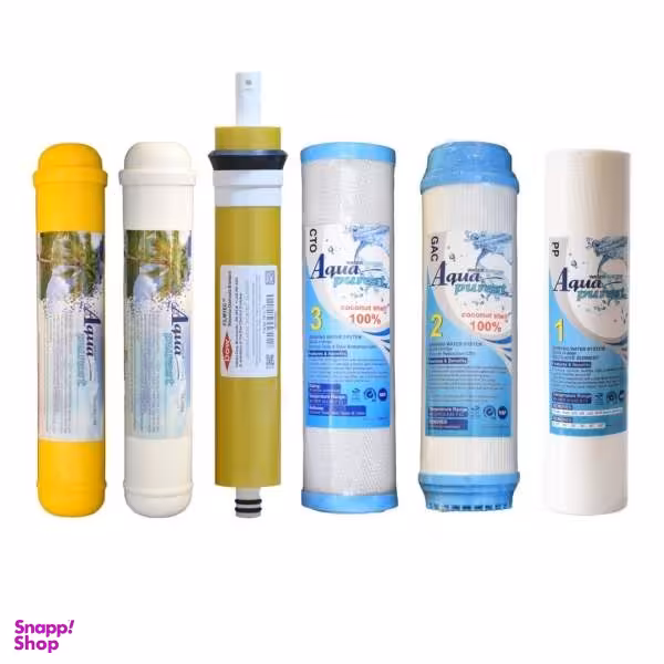 فیلتر دستگاه تصفیه کننده آب آکوا پیورست مدل AP-RO GOLD 06 بسته 5 عددی + فیلتر ممبران فیلمتگ مدل DOW